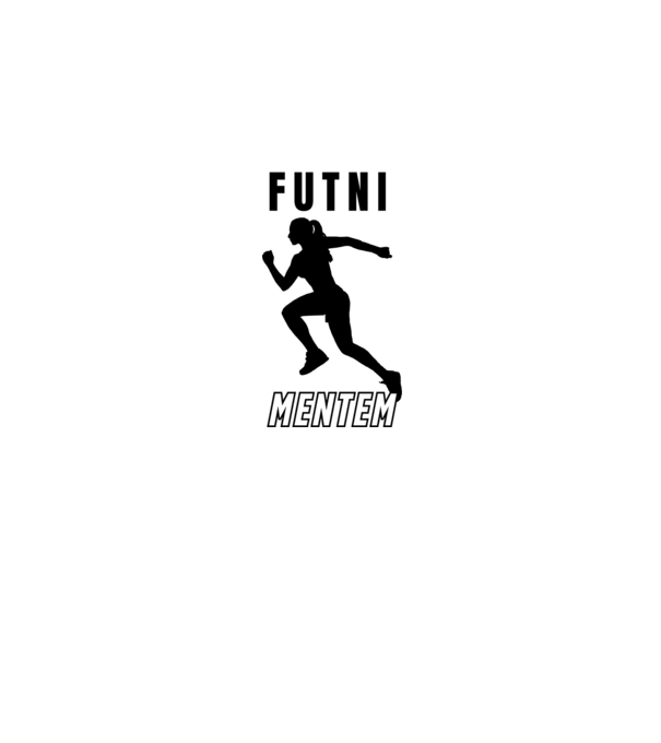 Futni mentem, futó minta nőknek minta fehér pólón