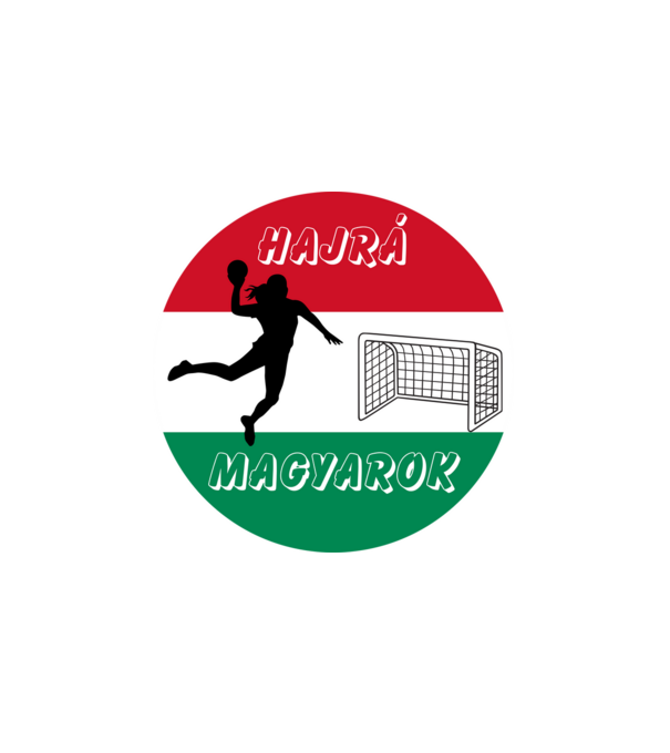 Női kézilabda, Szurkolói design minta fehér pólón