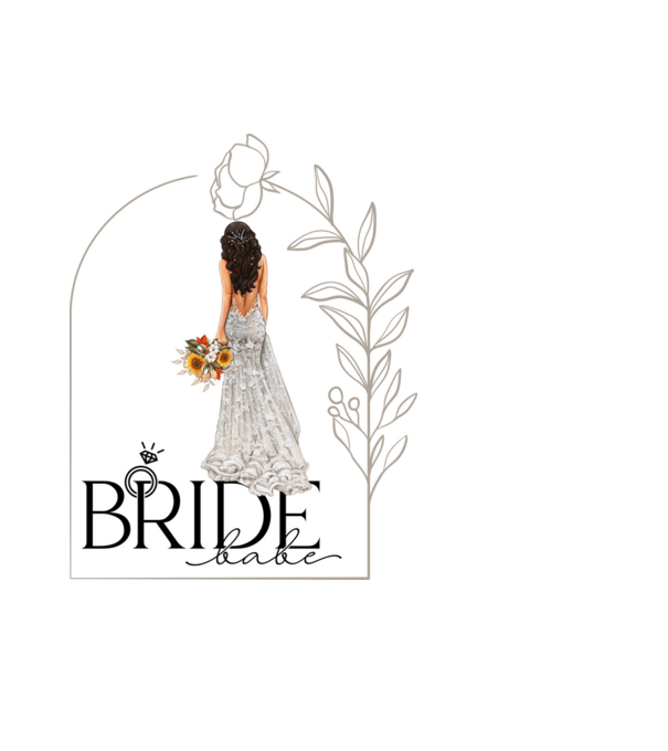 Menyasszony, Bride babe minta világoskék pólón