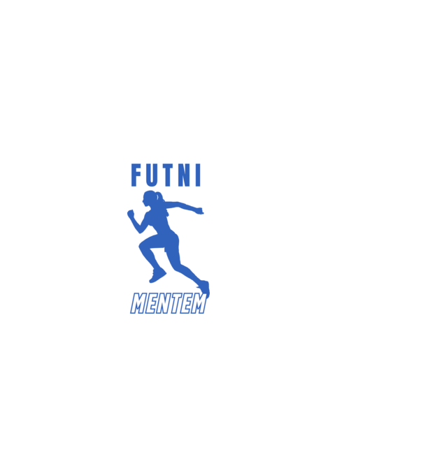 Futni mentem, futó minta nőknek minta fehér pólón