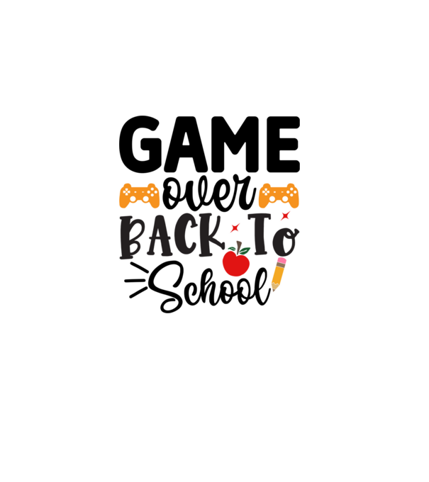 Game over - Vissza a suliba minta szürke pólón