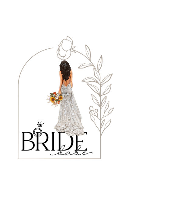 Menyasszony, Bride babe minta fekete pólón