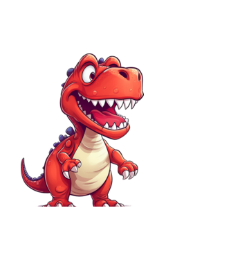 Dino minta fehér pólón