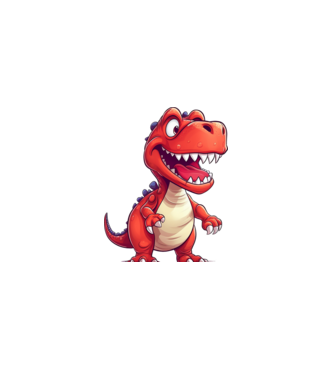 Dino minta fehér pólón