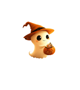 Halloween minta fehér pólón