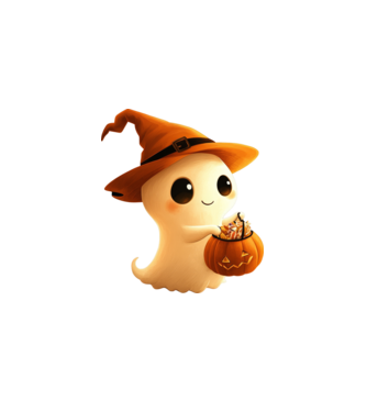 Halloween minta fehér pólón