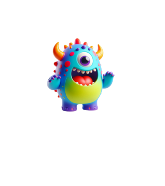 Cute Monster minta türkiz pólón