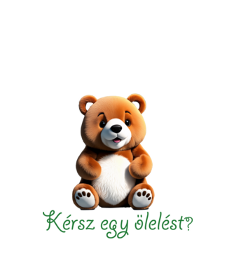 Ölelés?! minta fehér pólón