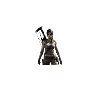 Tomb Raider minta halványlila pólón