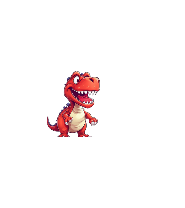 Dino minta fehér pólón