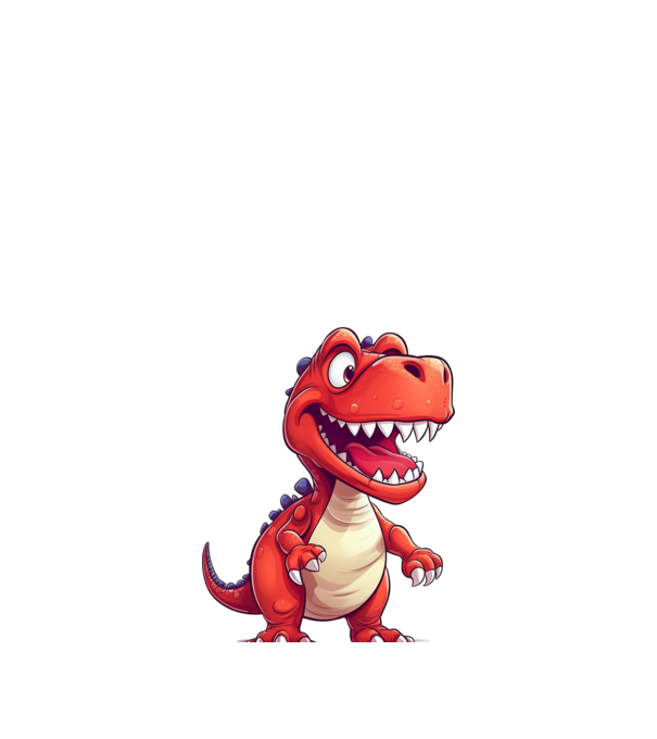 Dino minta fehér pólón