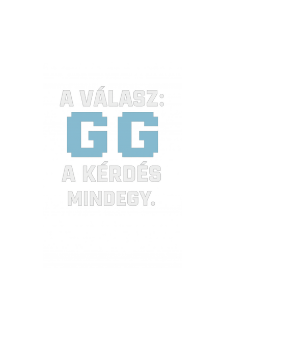 A kérdés mindegy. minta fekete pólón
