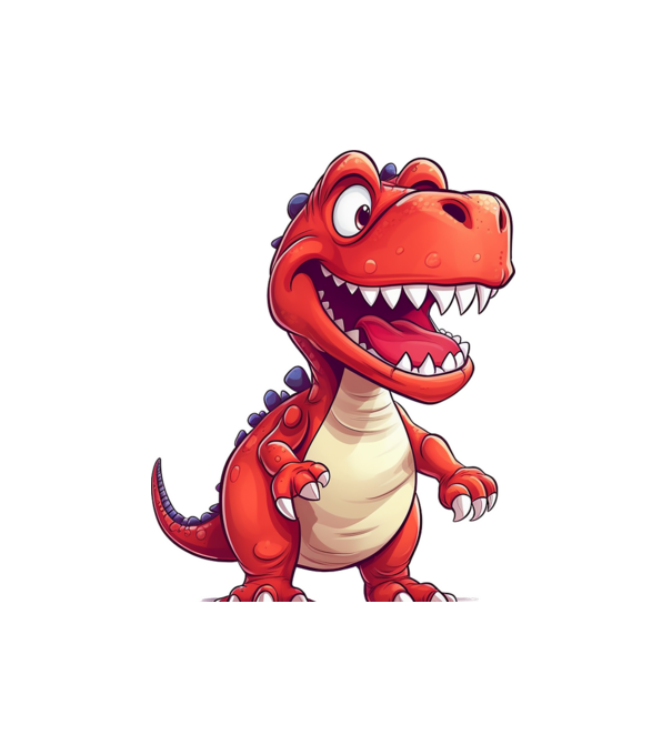 Dino minta fehér pólón