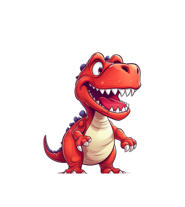 Dino minta fehér pólón