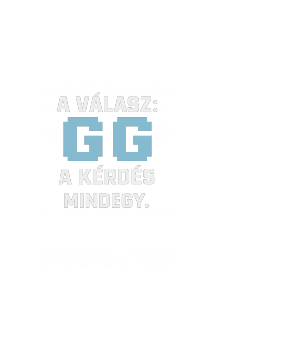 A kérdés mindegy. minta fehér pólón