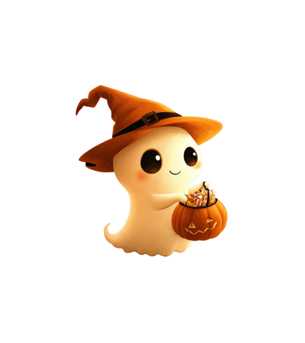 Halloween minta fehér pólón