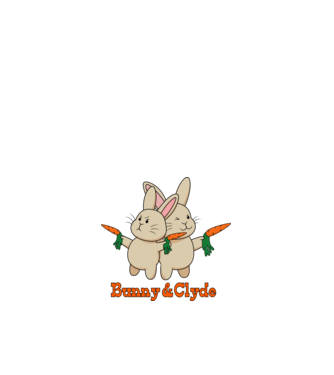 Bunny & Clyde - Répát vagy életet! (színezhető) minta fehér pólón