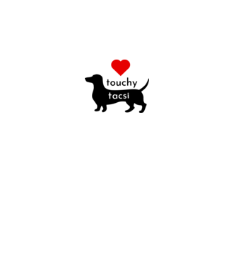 ❤️ touchy tacsi - imádnivaló tacskó (színezhető) minta fehér pólón
