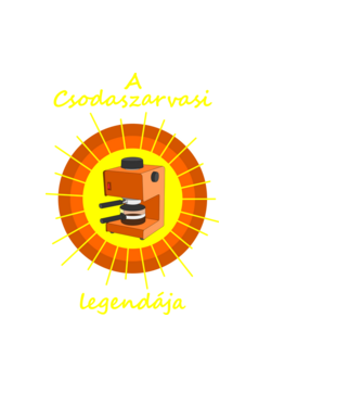 A csodaszarvasi legendája minta fekete pólón