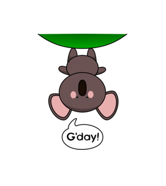 G'day - Aranyos Koala Ausztráliából minta fehér pólón