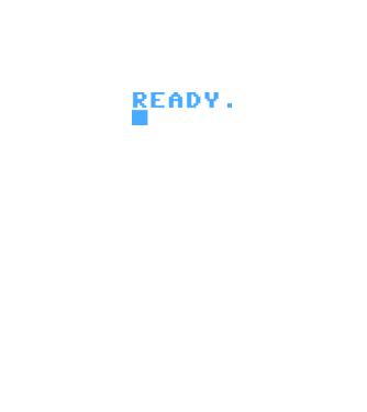 READY - commodore prompt minta fekete pólón