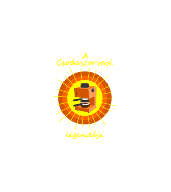 A csodaszarvasi legendája minta fekete pólón