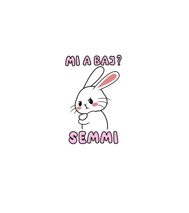Minden oké, semmi baj! minta fekete pólón