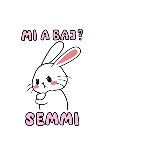 Minden oké, semmi baj! minta fekete pólón