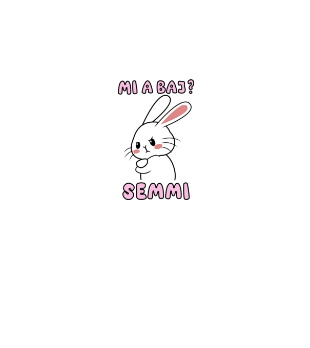 Minden oké, semmi baj! minta fekete pólón