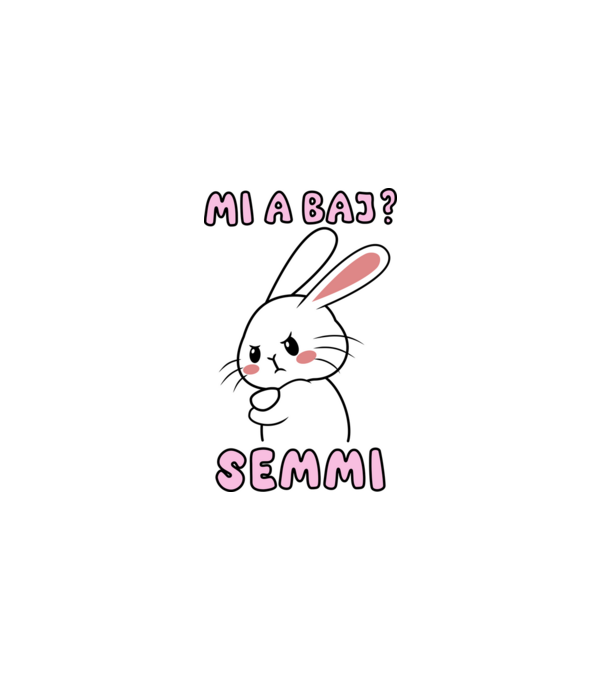 Minden oké, semmi baj! minta fekete pólón