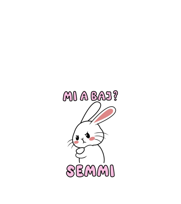 Minden oké, semmi baj! minta fekete pólón