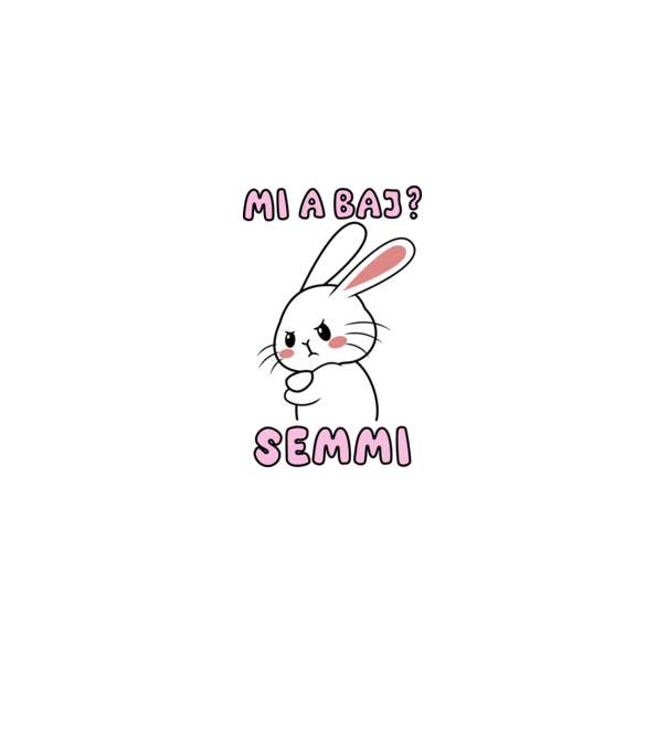 Minden oké, semmi baj! minta fekete pólón