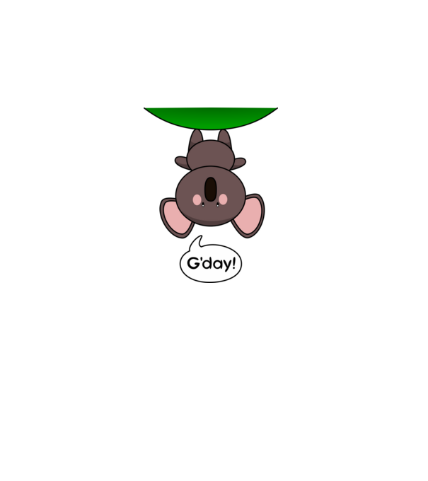 G'day - Aranyos Koala Ausztráliából minta szürke pólón