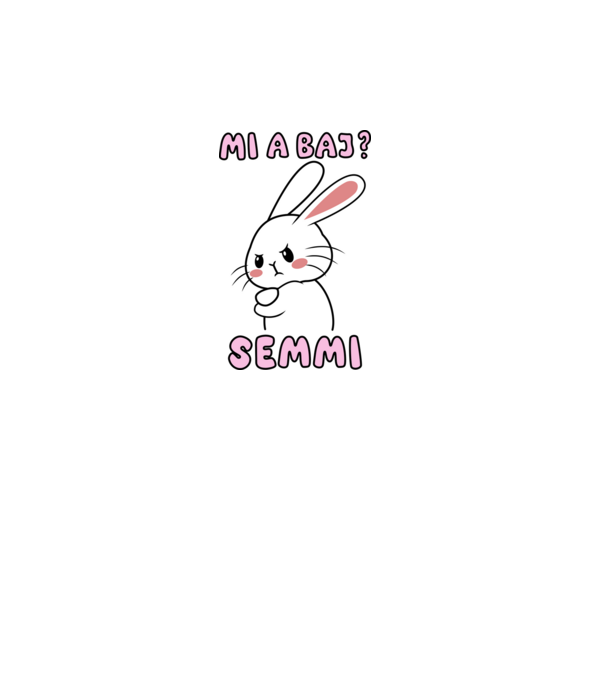 Minden oké, semmi baj! minta fekete pólón