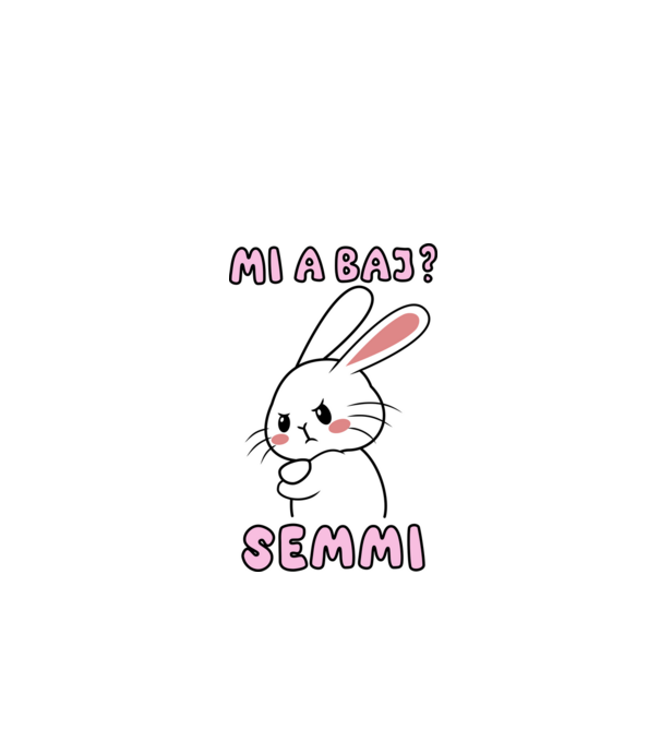 Minden oké, semmi baj! minta fekete pólón