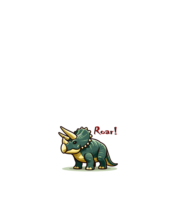 triceratops minta világos rózsaszín pólón