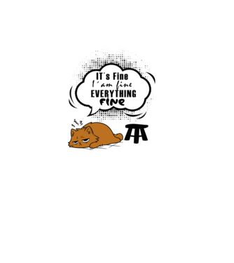 It's Fine 2 minta fehér pólón