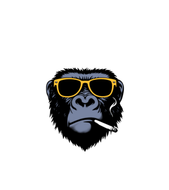 gorilla2 minta almazöld pólón