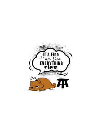 It's Fine 2 minta fehér pólón