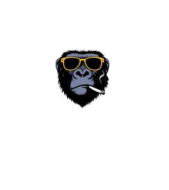 gorilla2 minta szürke pólón