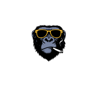 gorilla2 minta szürke pólón