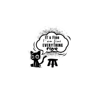 it´s fine minta világos rózsaszín pólón