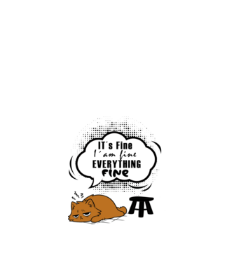 It's Fine 2 minta fehér pólón