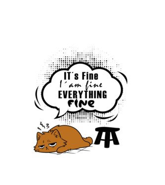 It's Fine 2 minta fehér pólón