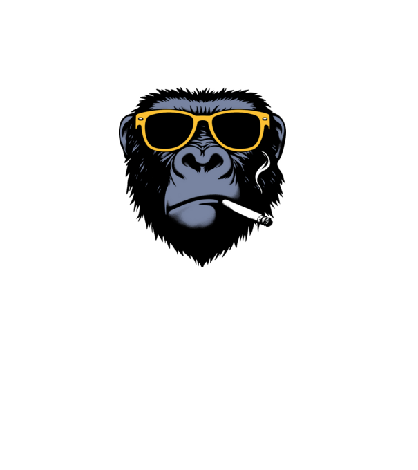 gorilla2 minta szürke pólón