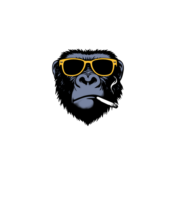 gorilla2 minta világoskék pólón