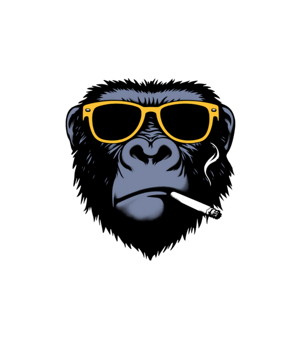gorilla2 minta homokszín pólón