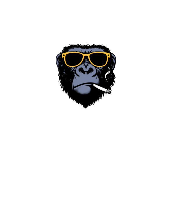 gorilla2 minta szürke pólón