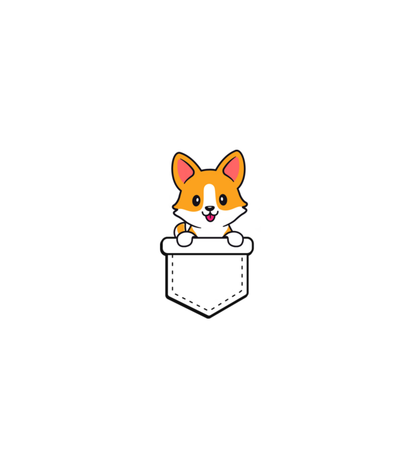 corgi_zseb minta homokszín pólón