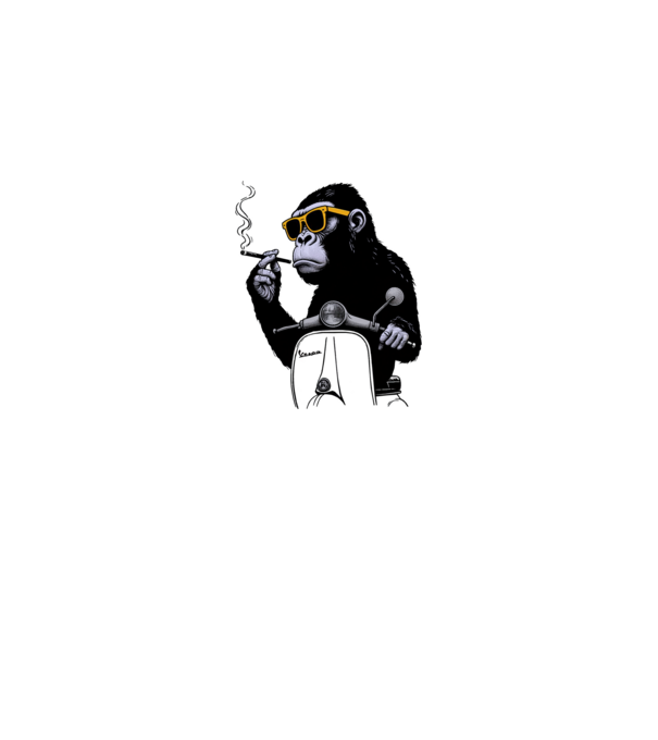 gorillavespa minta királykék pólón
